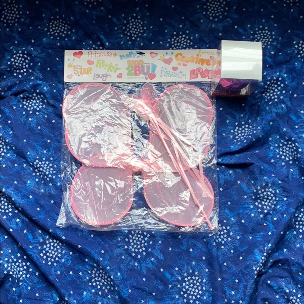 Princess Wings & Ornament NWT